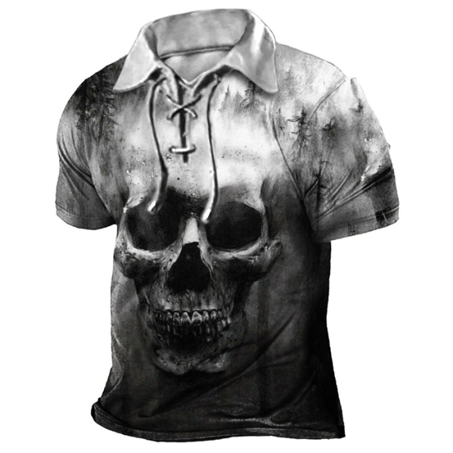 

Men's Skull Print Short Sleeve T-Shirt