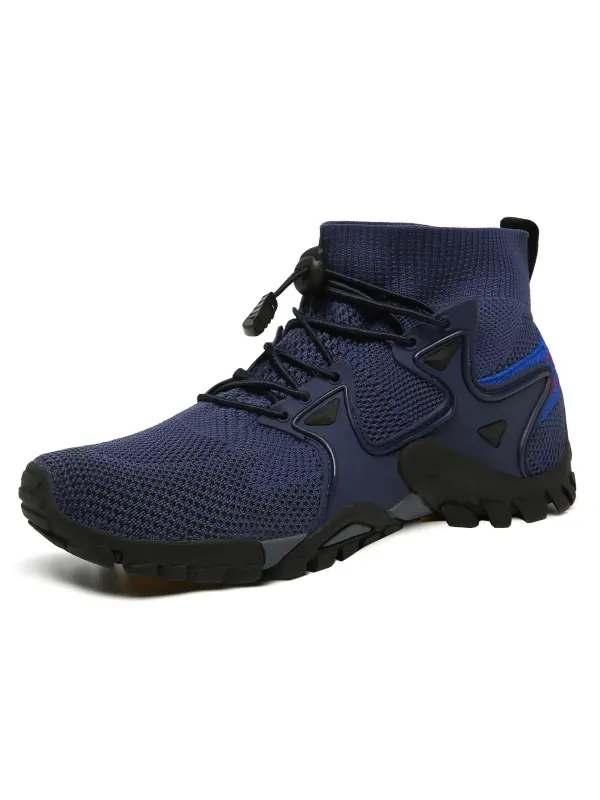 Men's Knitted Upper Breathable Lightweight Outdoor Sports Shoes - Gethefashion.chimpone.com 