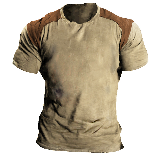 Men's Retro Tactical Casual Chic Short-sleeved T-shirt