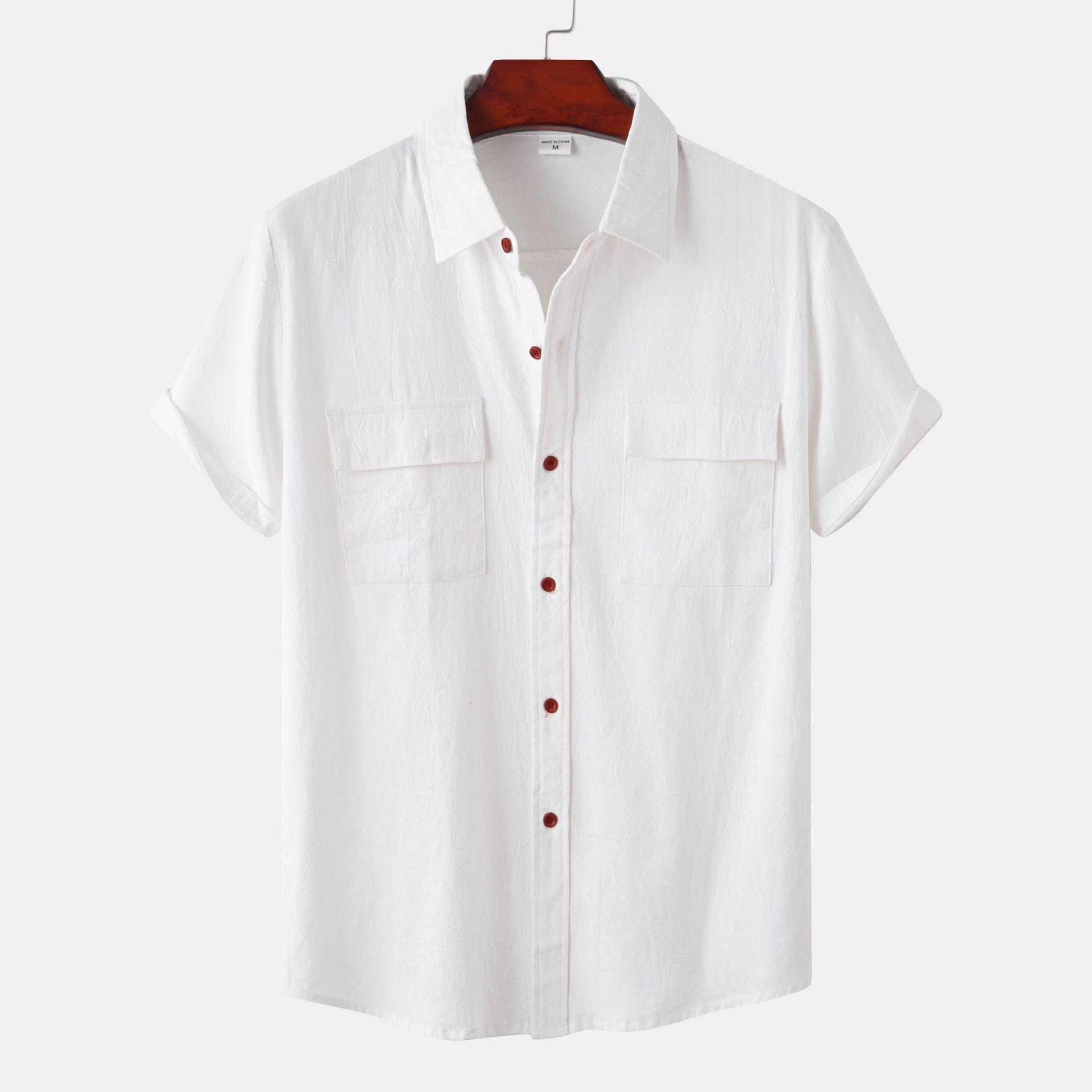 Men's Pocket Short Sleeve Casual Shirt