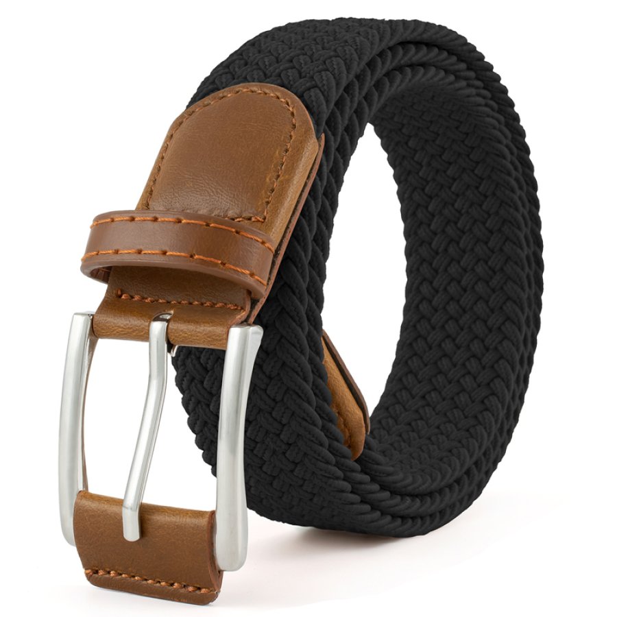

Cinto Elástico Masculino Casual Vintage De Titânio Para Atividades Ao Ar Livre