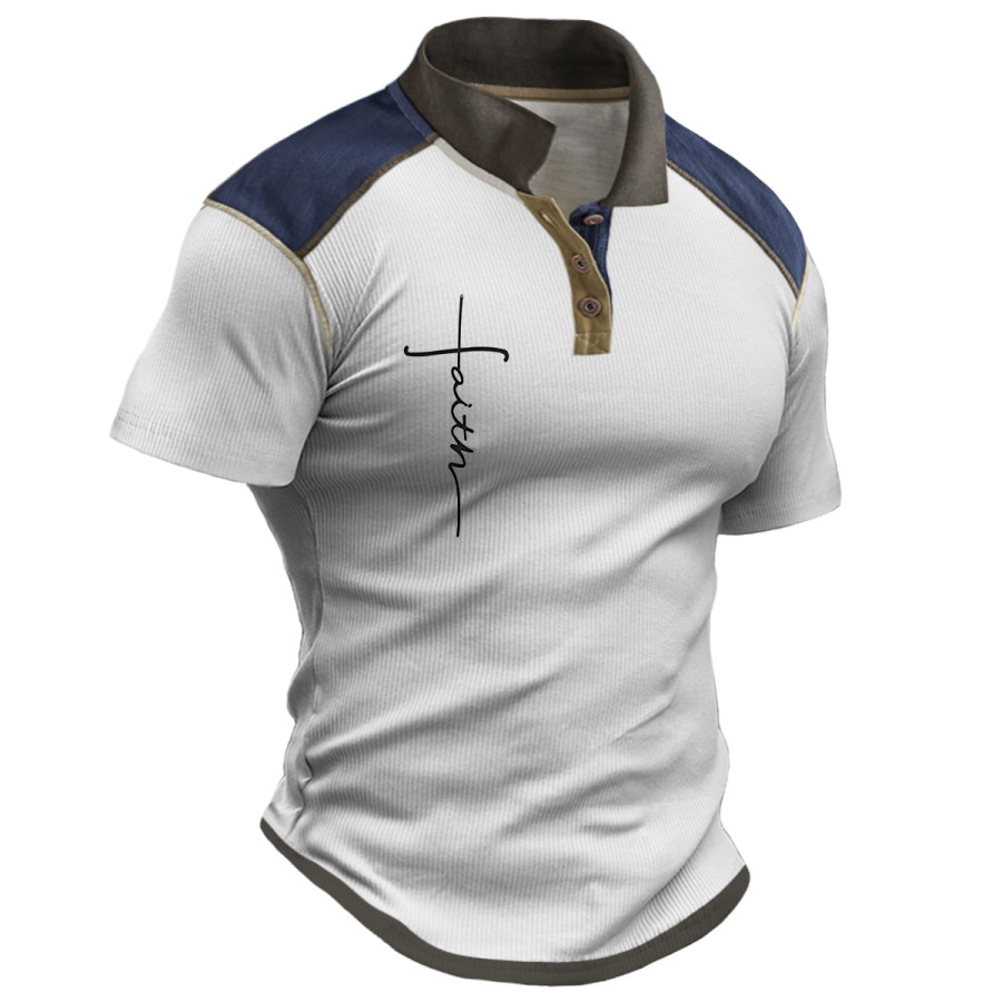 

Men's Vintage Cross Faith Short Sleeve T-Shirt