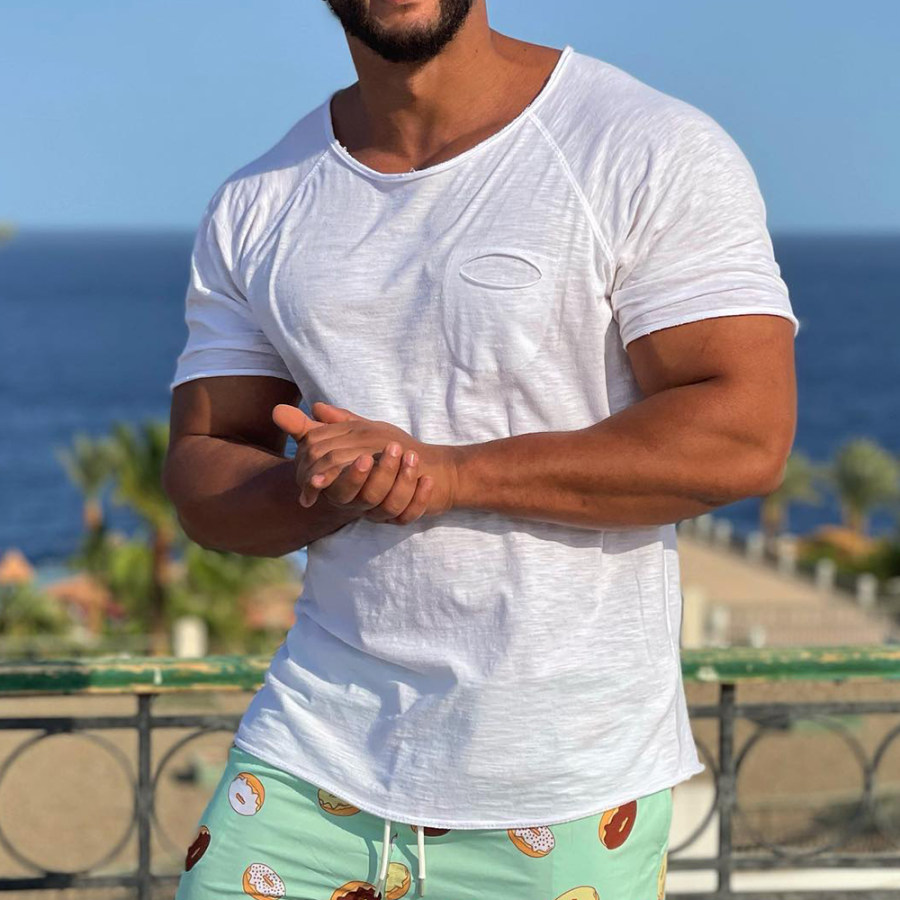 

Men's Casual White T-Shirt