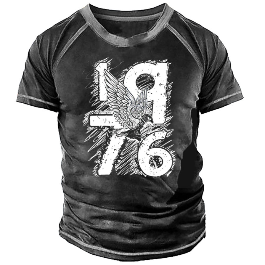 

Men's Casual 1976 Eagle Short Sleeve T-Shirt