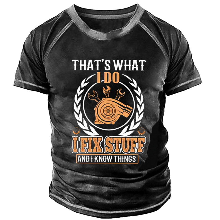 

Men's Vintage I FIX STUFF Short Sleeve T-Shirt