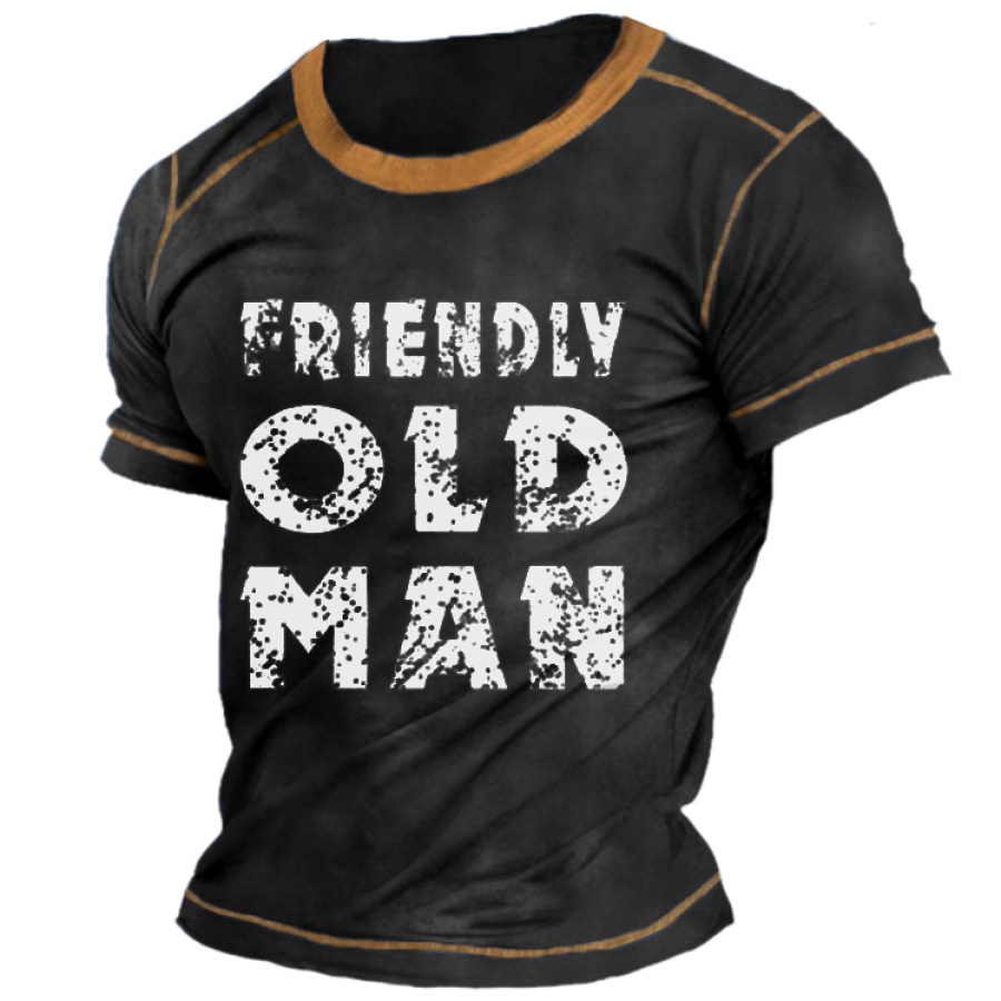 

Men's Vintage Old Man Short Sleeve T-Shirt