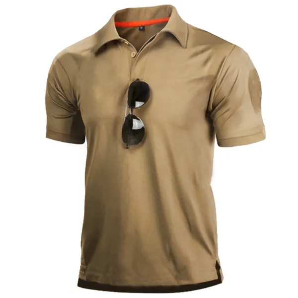 Men's Outdoor Tactical Quick Dry Polo T-Shirt - Blaroken.com 
