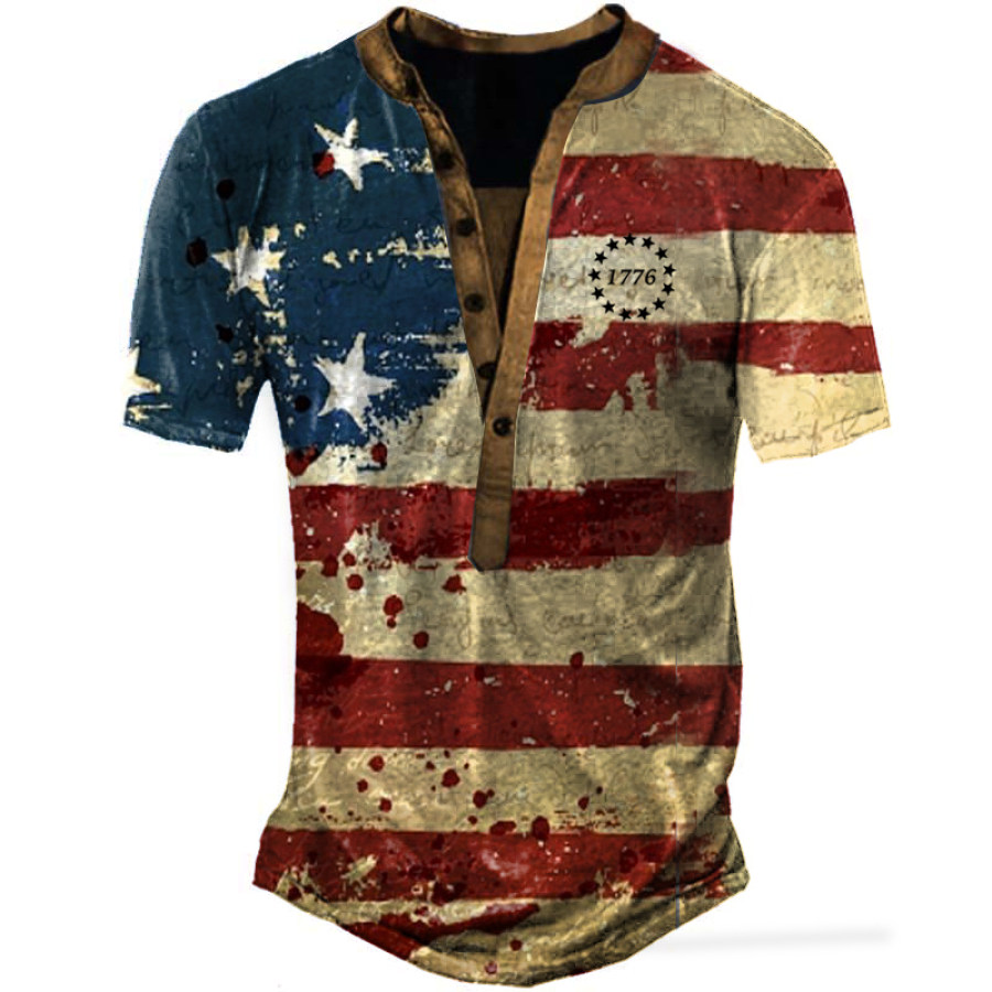 

Men's Outdoor American Flag 1776 Henry T-Shirt