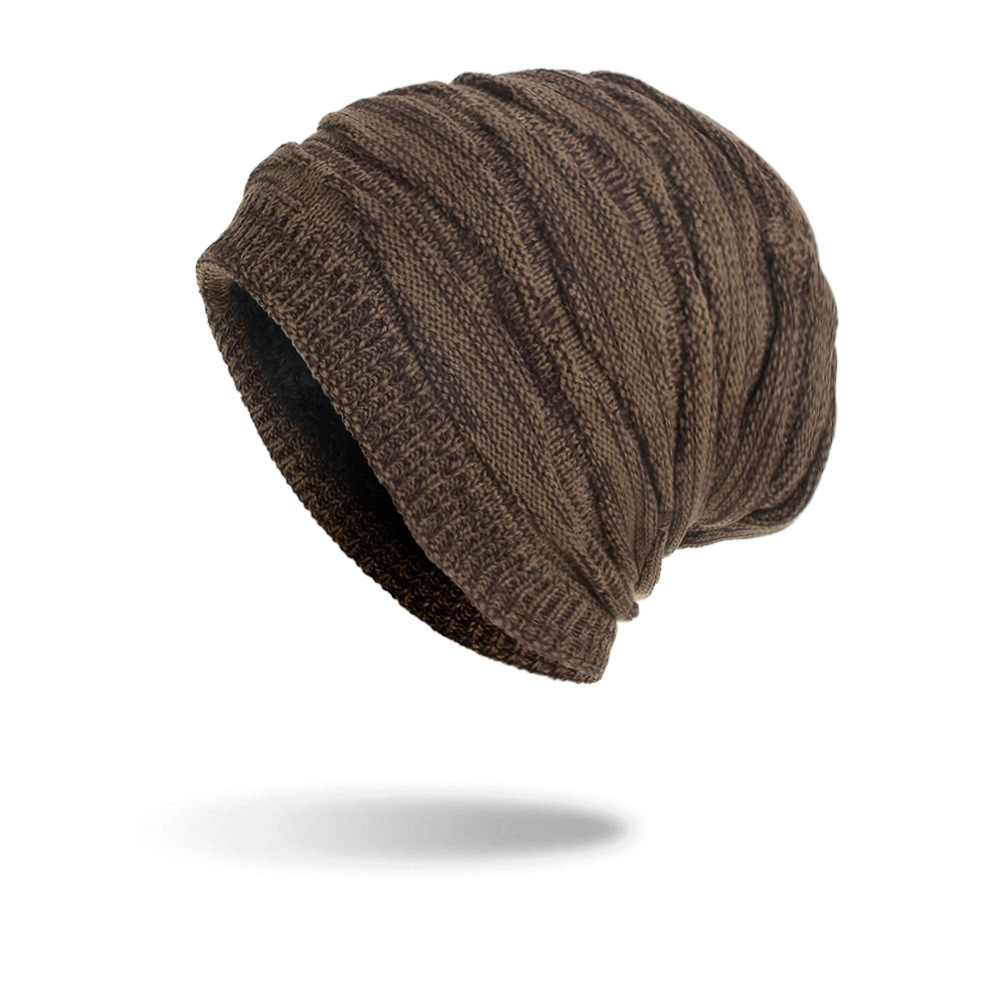 Men's Women's Autumn Winter Hedging Warm Pile Knitted Hat