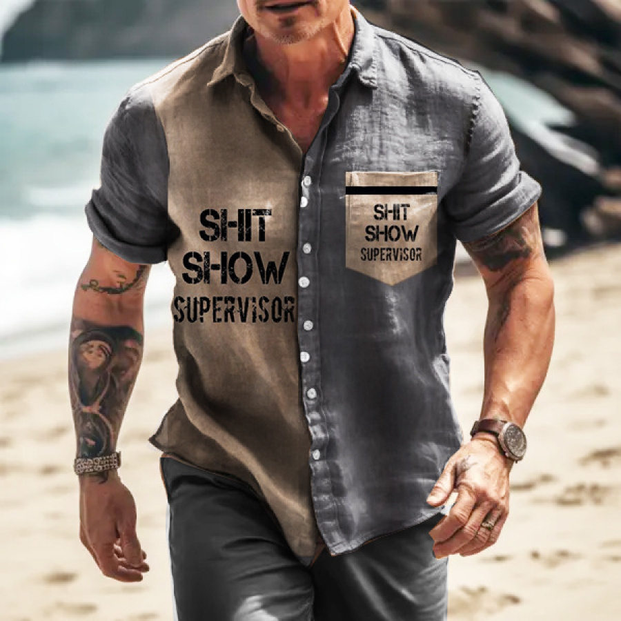 

Simple Funny Text Casual Men's Outdoor Shirt Simple Funny Text Casual Men's Outdoor Shirt