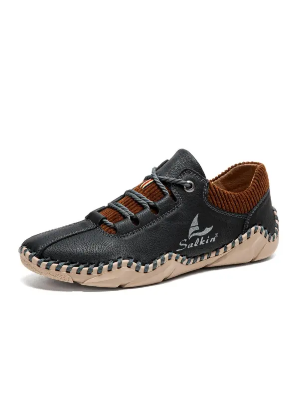 Men's Socks Lace-up Handmade Peas Shoes Outdoor Casual Shoes - Gethefashion.chimpone.com 