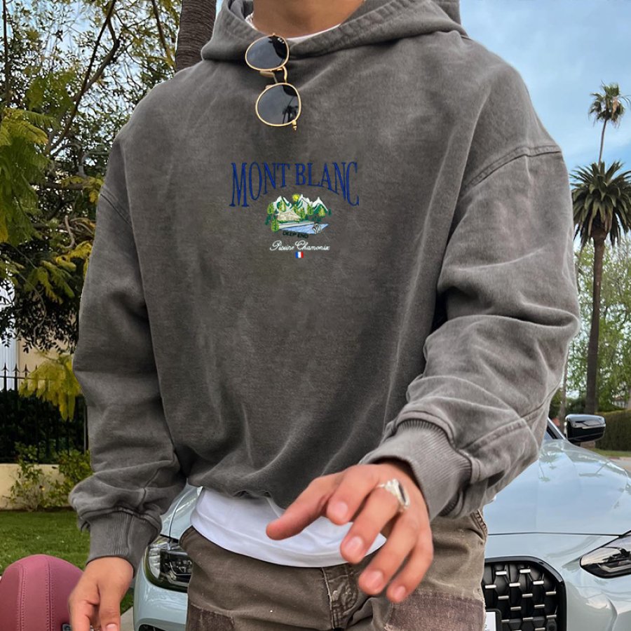 

Men's Mont Blanc Print Hoodie