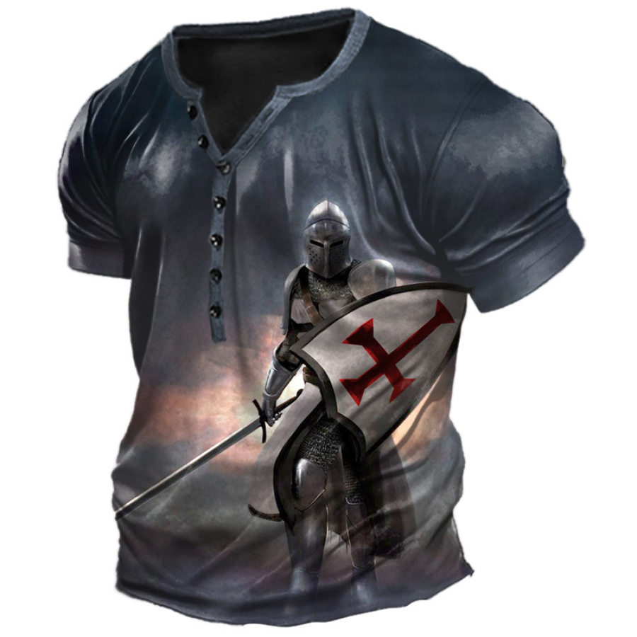 

Men's Vintage Templar Henry T-Shirt