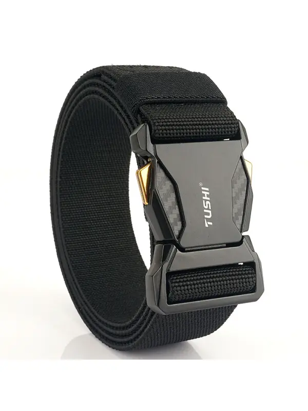 Men's Tactical Quick Release Buckle Stretch Nylon Braided Belt - Gethefashion.chimpone.com 