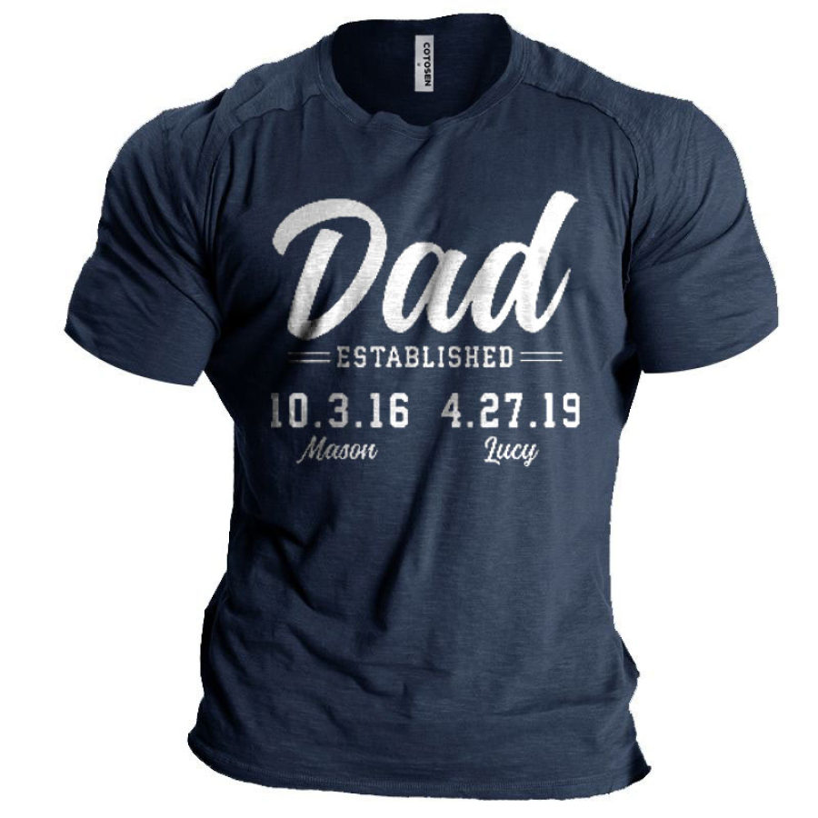 

Men's Vintage Dad Print Raglan Sleeve T-Shirt
