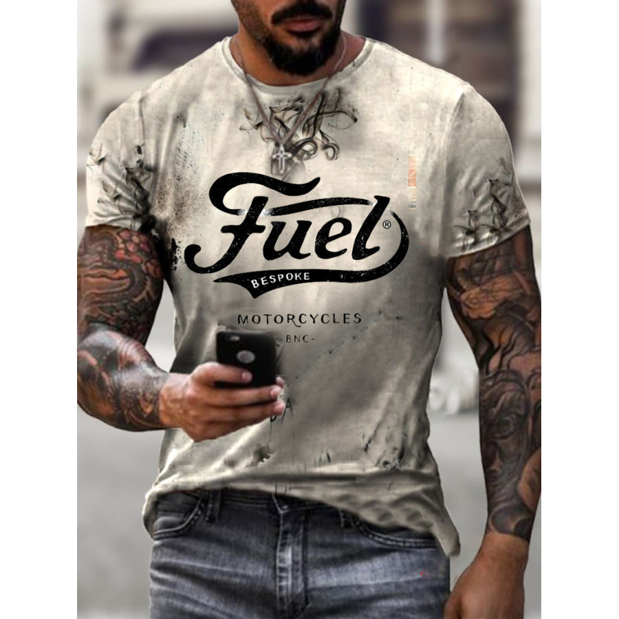 

Motorcycle Print T-shirt