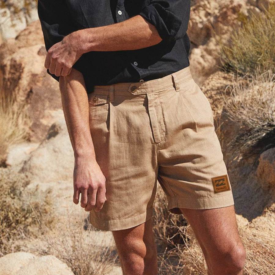 

Men's Shorts Retro Business Bermuda Shorts Casual 5 Inch Shorts Beach Shorts