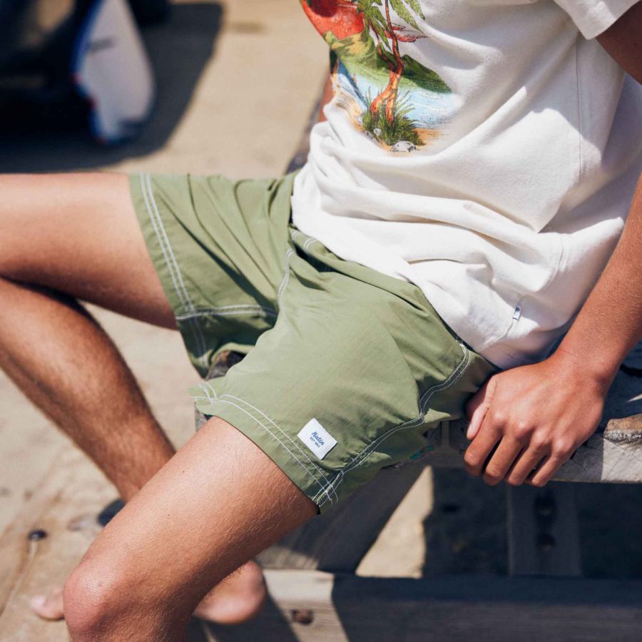

Men's Surf Shorts Vintage Katin Hawaiian Beach Shorts Daily Casual 5 Inch Shorts