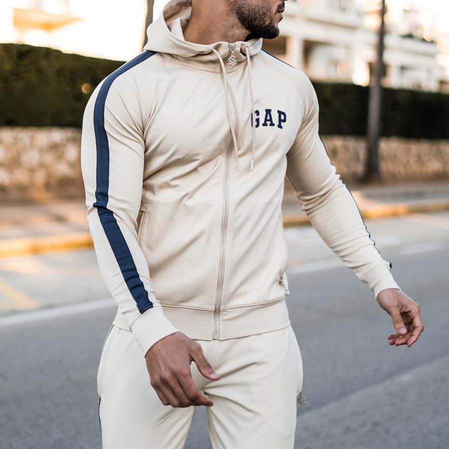 

Men's Fit Casual GAP Sweatshirt Zipper Cardigan Sweatshirt Fitness Running Sports Sweatshirt