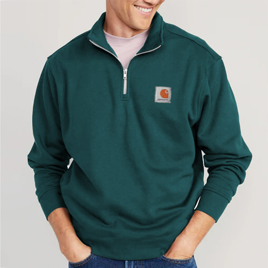 

Lässiges Outdoor-Sweatshirt Mit Reißverschluss Und Revers Für Herren