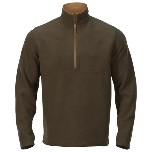 Men's Fleece Pullover Half-Zip Sweatshirt - Cotosen.com