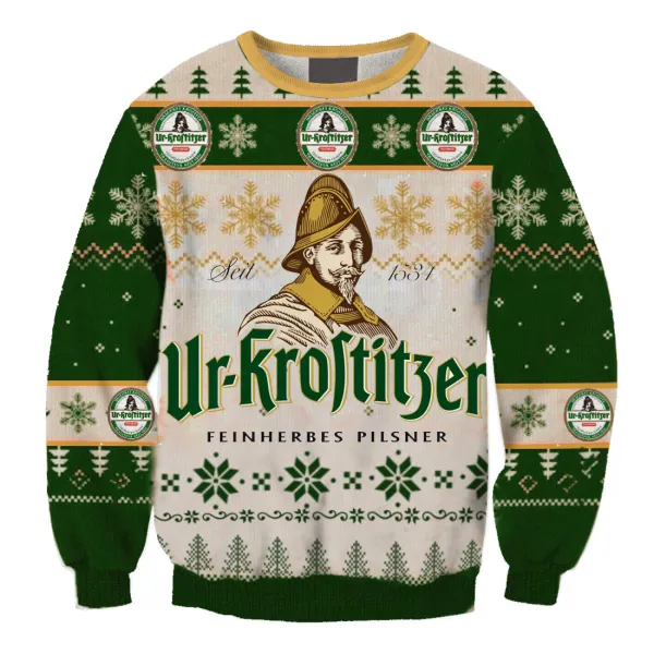 Unisex Ur-krostitzer Drink 3D Christmas Sweatshirt - Cotosen.com