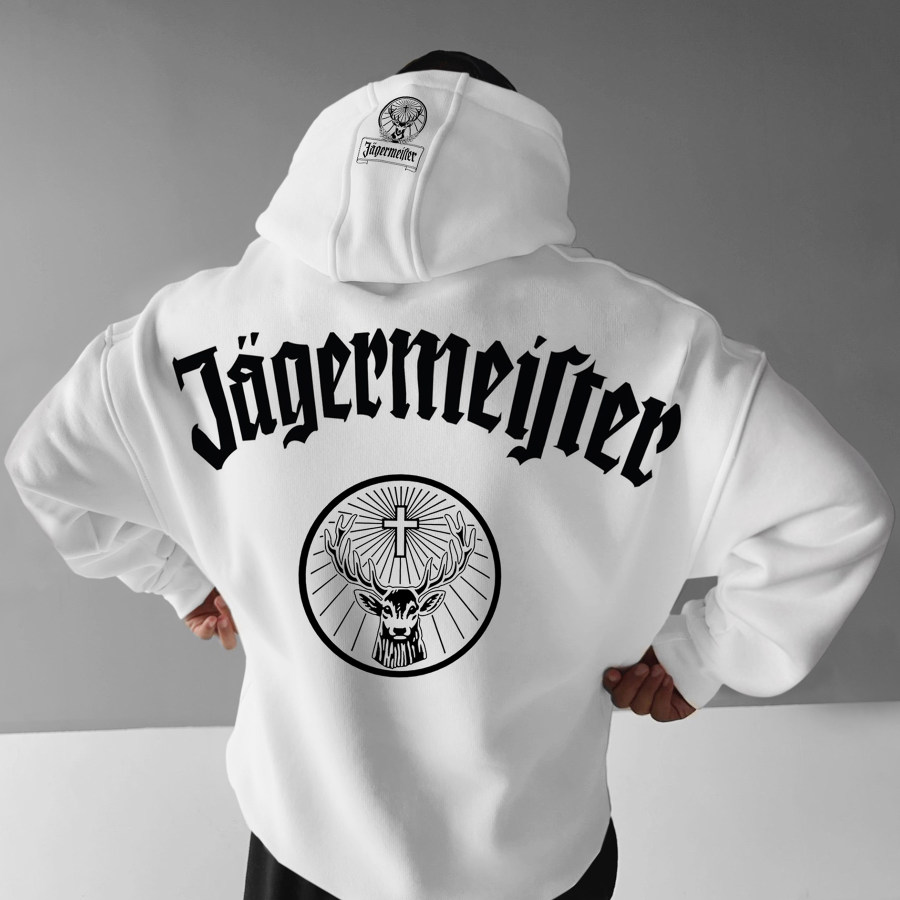 

Sweat à Capuche Surdimensionné Jagermeister