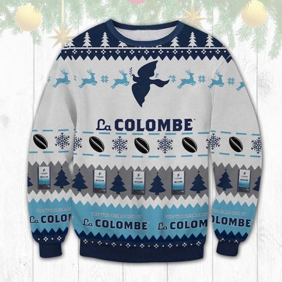 

Pull Laid De Noël Unisexe Colombe Coffee