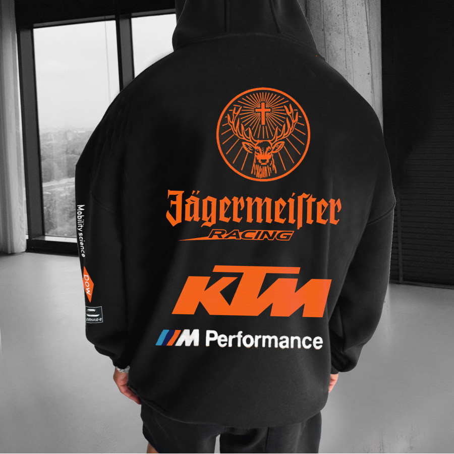 

Sweat à Capuche Surdimensionné Unisexe Jagermeister Racing KTM Street Racing