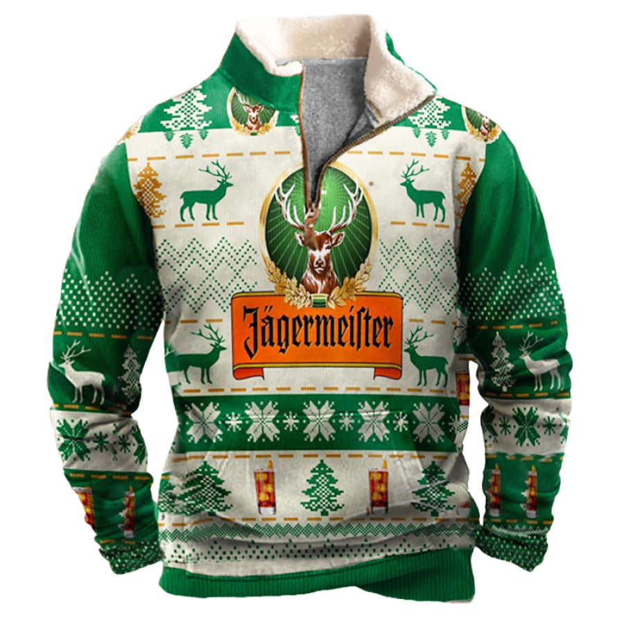 

Sweat Henley Imprimé Noël Jagermeister Pour Hommes