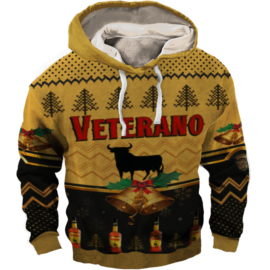 

Unisex Brandy Veterano Osborne 3D-gedruckter Weihnachts-Hoodie