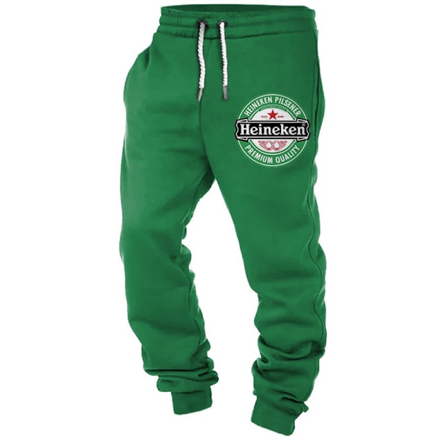 

Pantalons De Survêtement Pour Hommes Heineken Pantalons De Sport Vintage Décontractés