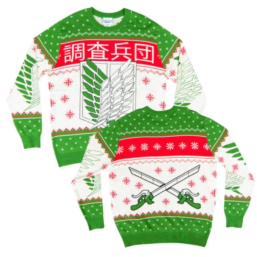 

Kanji And Swords Ugly Christmas Sweater