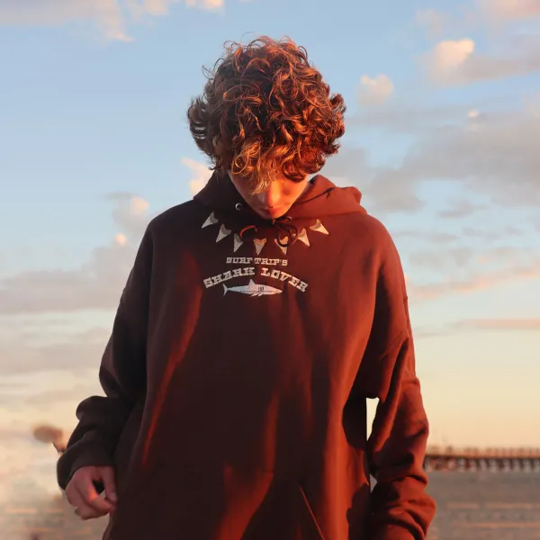 Unisex Vintage Shark Lover Hoodie - Trisunshine.com 