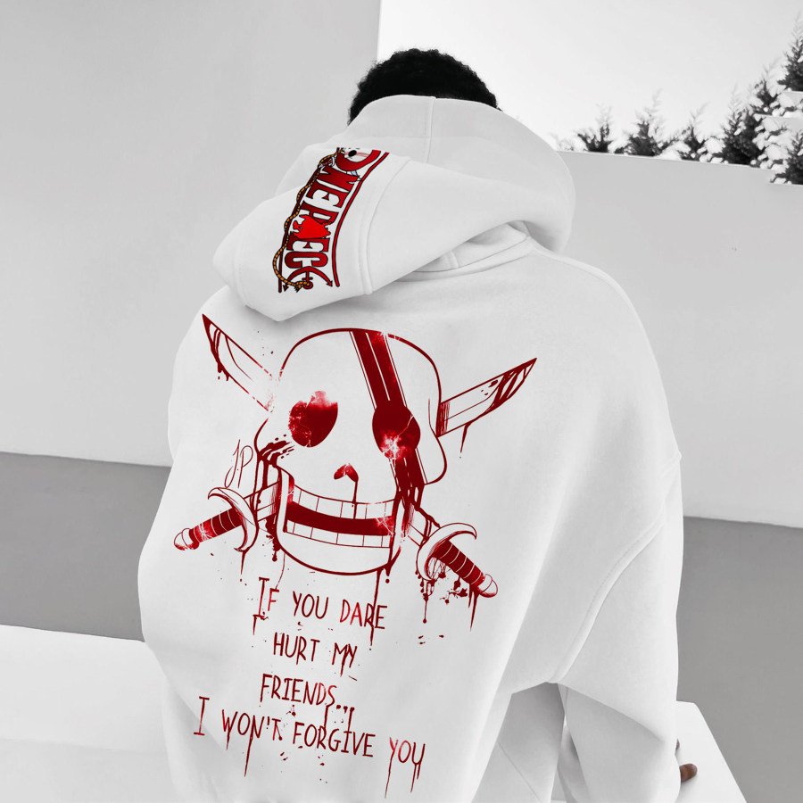 

Übergroßer „Redhead Jacks One Piece“-Hoodie