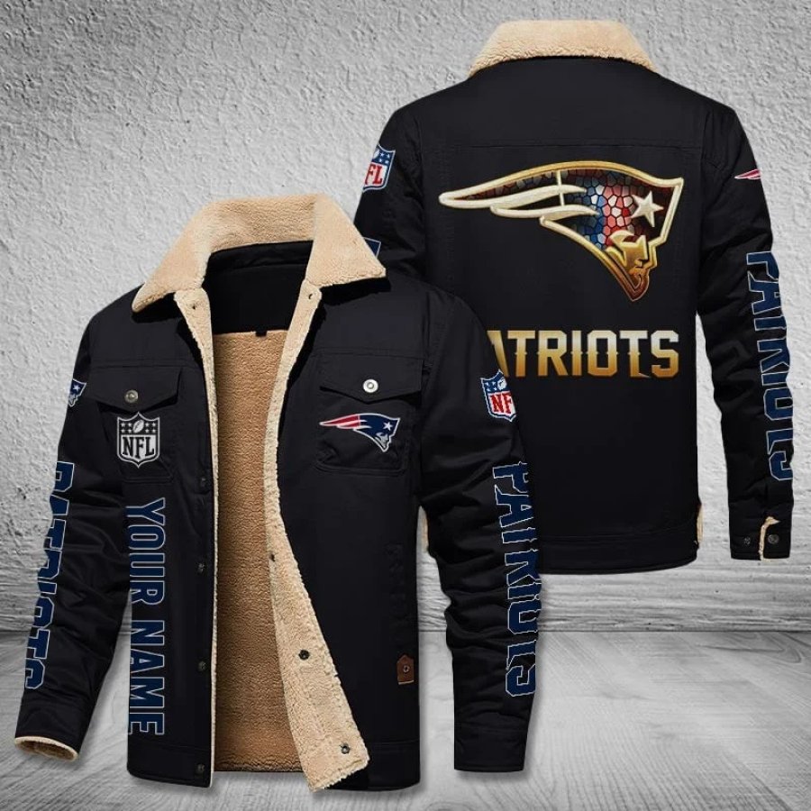 

Vintage-Fleecejacke Der New England Patriots Für Herren