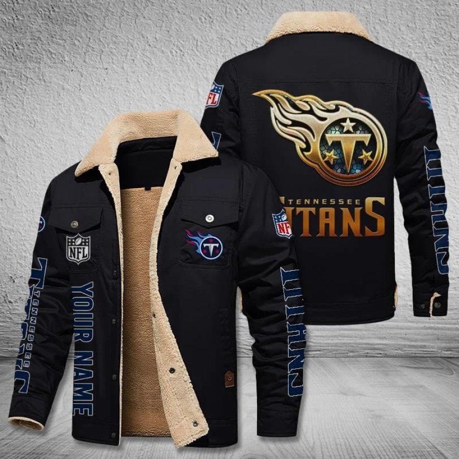 

Мужская винтажная флисовая куртка Tennessee Titans