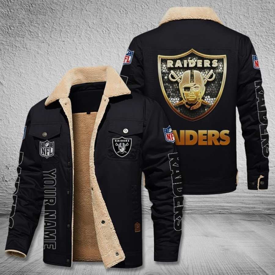 

Мужская винтажная флисовая куртка Las Vegas Raiders