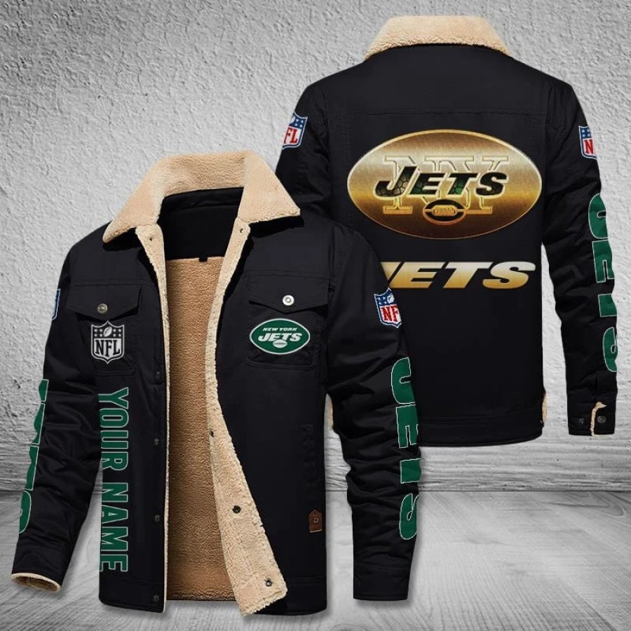 

Мужская винтажная флисовая куртка New York Jets