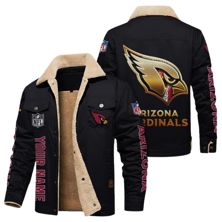 

Мужская винтажная флисовая куртка Arizona Cardinals
