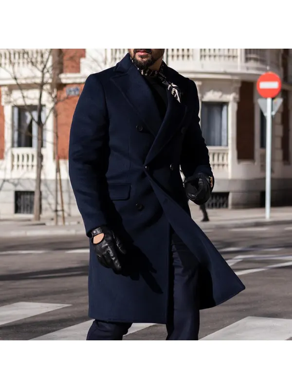 Men's Casual Solid Color Coat - Ootdmw.com 