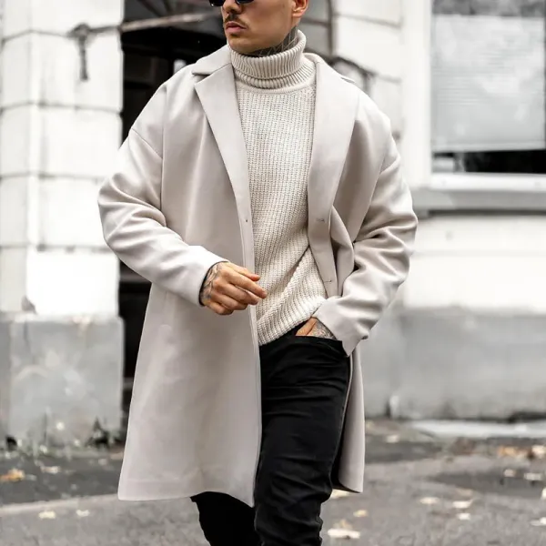 Men's Stylish Casual Wool Warm Coat - Ootdyouth.com 