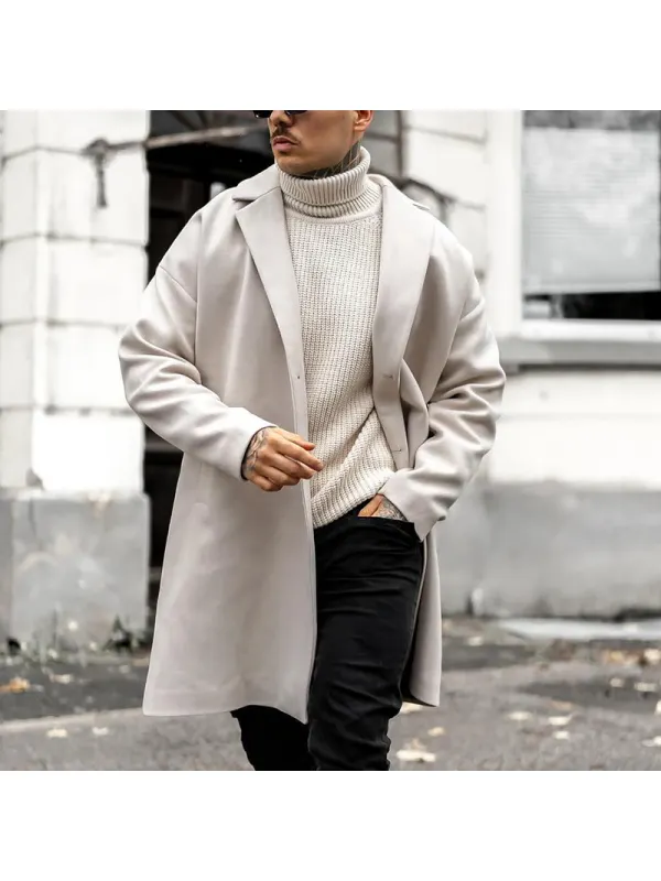 Men's Stylish Casual Wool Warm Coat - Ootdmw.com 