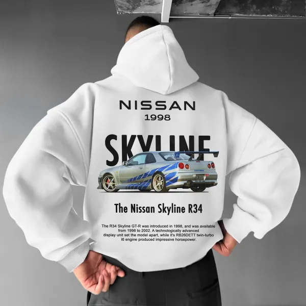 Oversize NISSAN Skyline Hoodie - Blaroken.com 