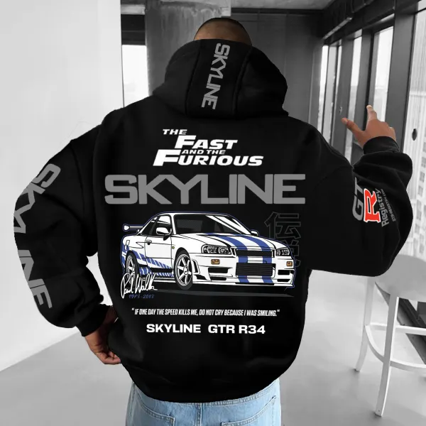 Unisex Fast And Furious TSkyline Sports Car Hoodie - Cotosen.com