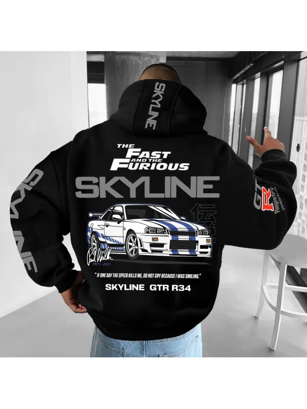 Unisex Fast And Furious TSkyline Sports Car Hoodie - Valiantlive.com 