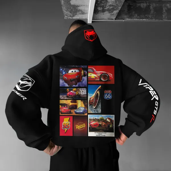 Oversize Sports Car Lightning McQueen Hoodie - Cotosen.com Oversize Sports Car Lightning McQueen Hoodie - Cotosen.com