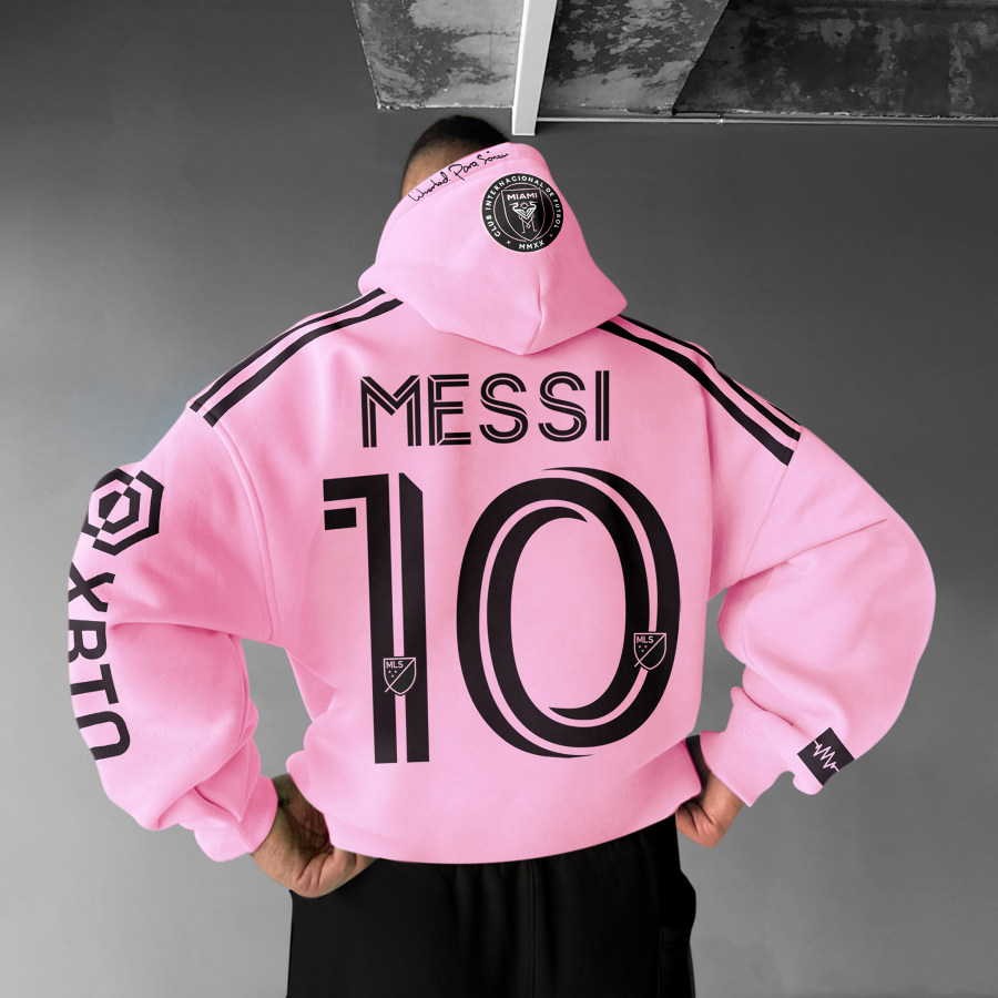 

Unisex-Übergröße-Messi-Hoodie