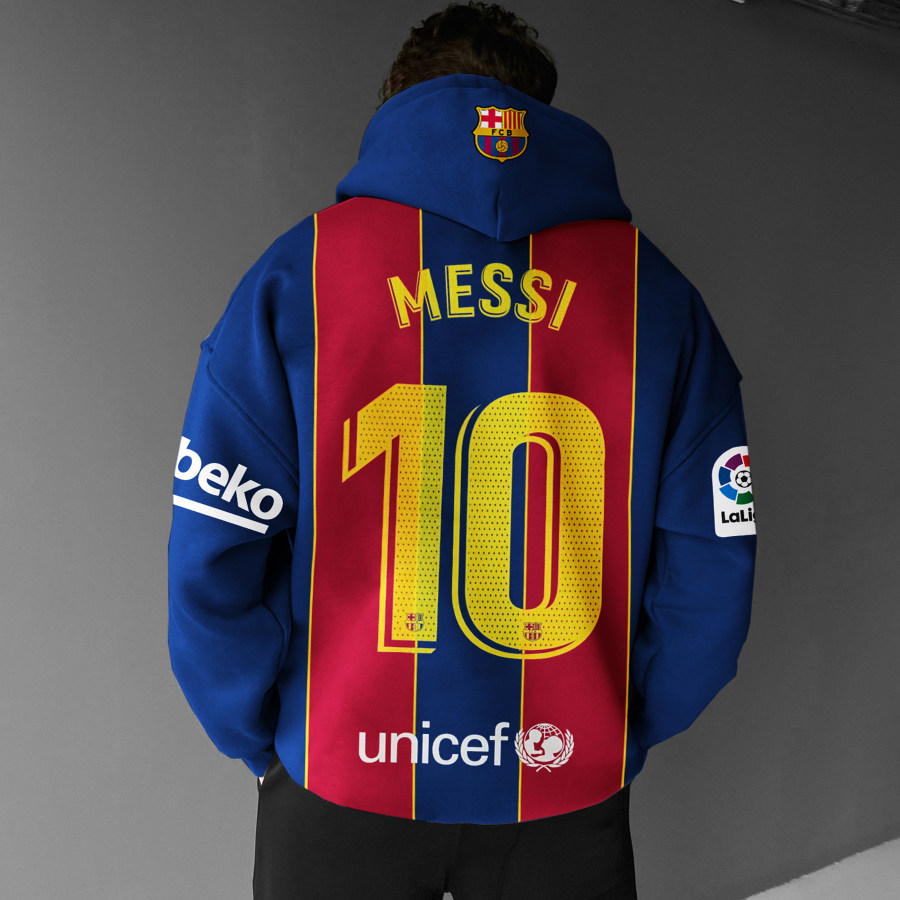 

Übergroßer Messi-Hoodie