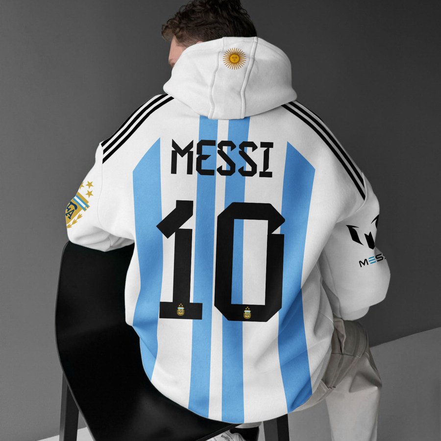 

Sudadera Con Capucha Extragrande De Messi